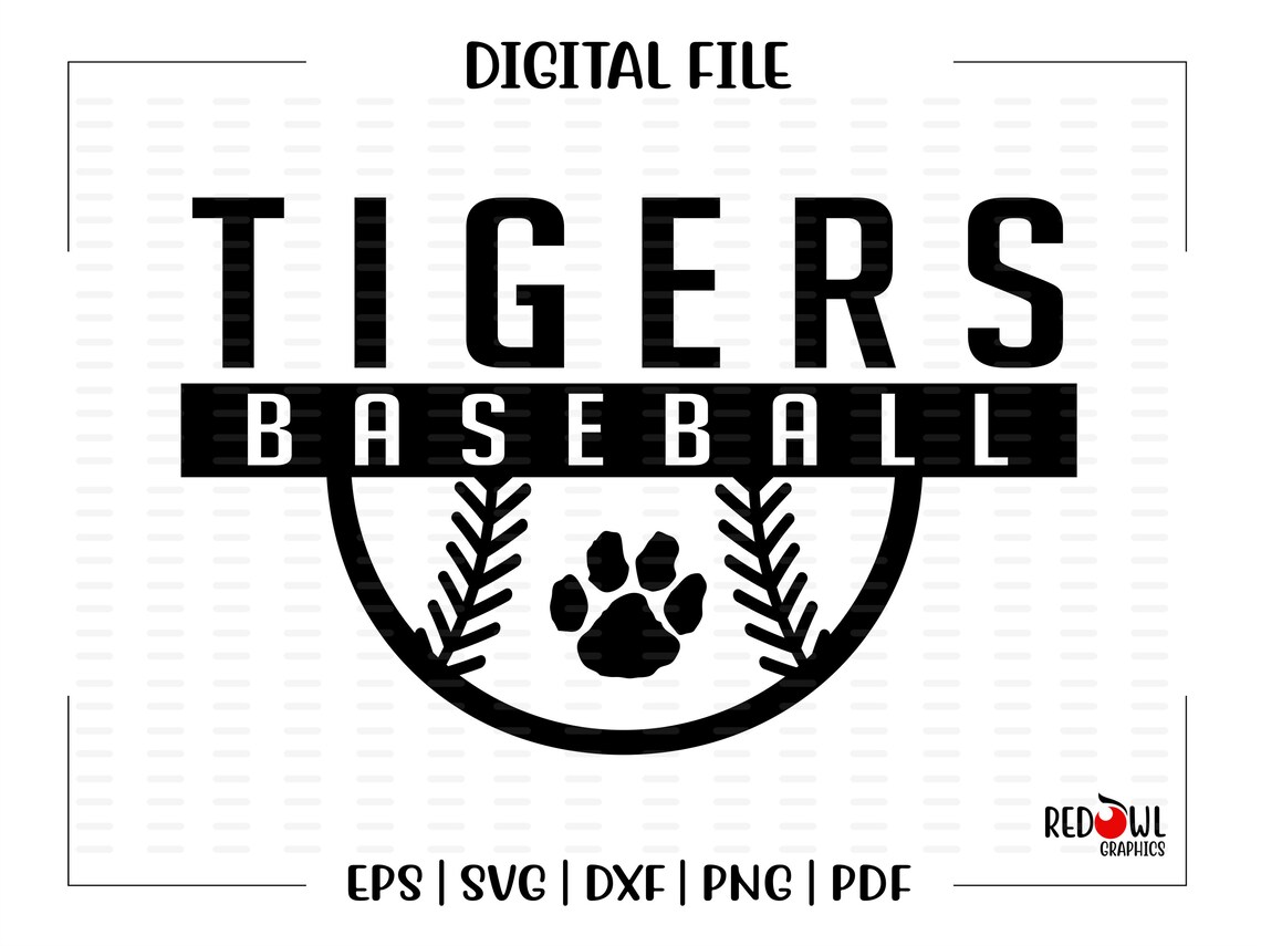 Baseball Svg Tiger Baseball Svg Tiger Tigers Baseball Etsy