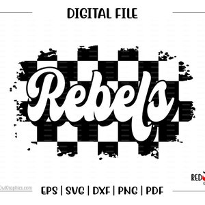 Rebel svg, Rebels svg, Rebel, Rebels, Mascot, Heart, svg, dxf, eps, png, pdf, sublimation, cut file, htv, vector, digital