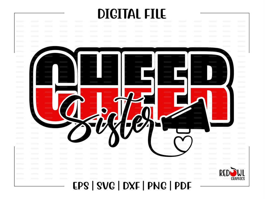 Cheer Sister, Cheer Sister Svg, Sister, Cheer, Cheerleader