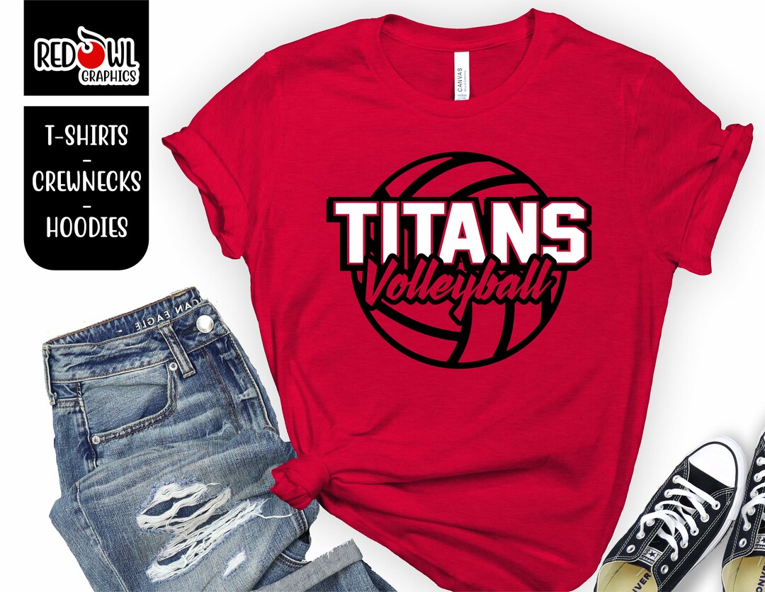 Volleyball Shirt, Titans Shirt, Titans, Volleyball, Tshirt, Sweatshirt