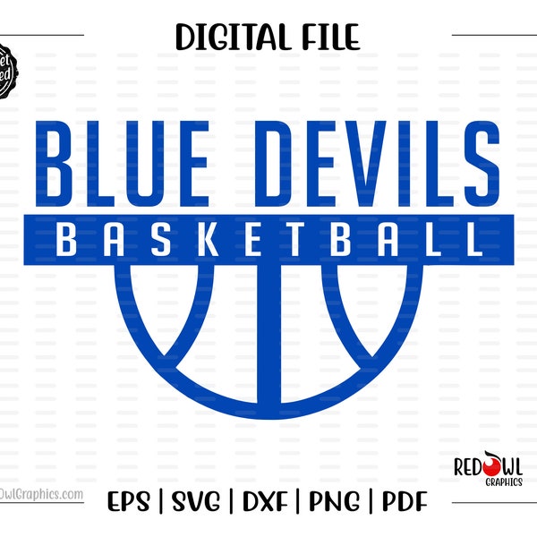 Blue Devil Basketball svg, Blue Devil svg, Basketball svg, Blue Devil, Devil, Basketball, svg, dxf, eps, png, pdf,sublimation,cut file,htv,