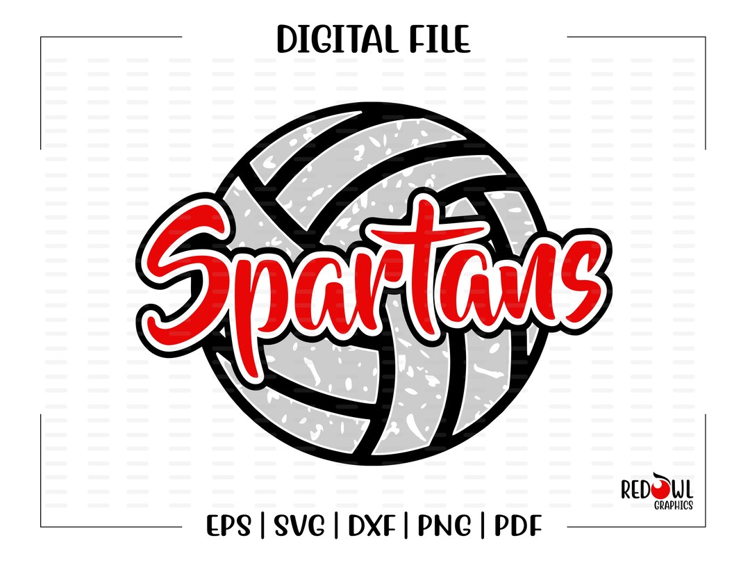 Volleyball Svg, Spartan Volleyball Svg, Spartan, Spartans, Volleyball