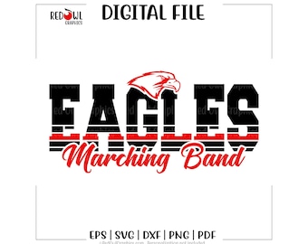 Eagle Band svg, Band svg, Eagle, Eagles, Marching Band, Marching, Band, svg, dxf, eps, png, pdf, sublimation, cut file, htv, clipart