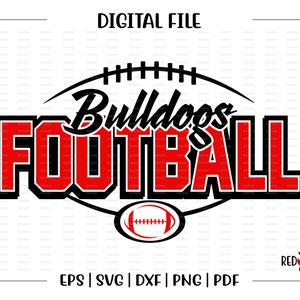 Football svg, Bulldog Football svg, Bulldog, Bulldogs, Football, Bulldog Football, svg, dxf, eps, png, pdf, sublimation, cut file, htv