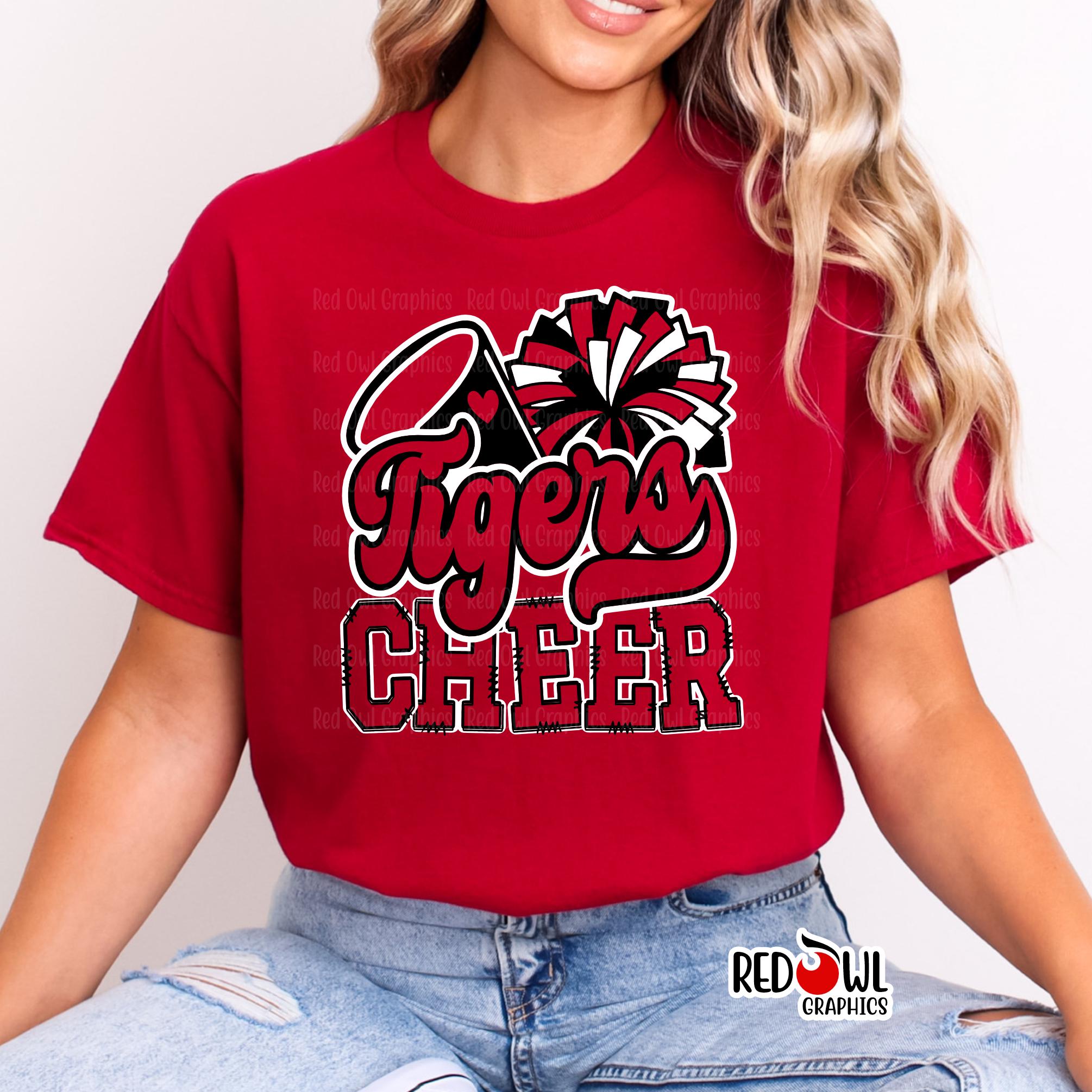 Cheerleading Shirt, Tiger Cheerleading, Tiger Shirt, Tigers, Cheer