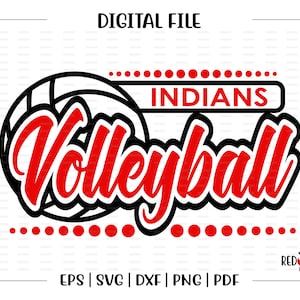 Volleyball svg, Indian Volleyball svg, Indian, Indians, Volleyball, svg, dxf, eps, png, pdf, sublimation, cut file, htv, vector, digital