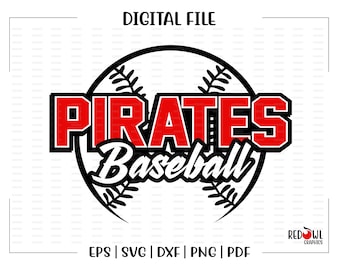 Baseball svg, Pirate svg, Baseball, Pirate Baseball, Pirate, Pirates, svg, dxf, eps, png, pdf, sublimation, cut file, htv