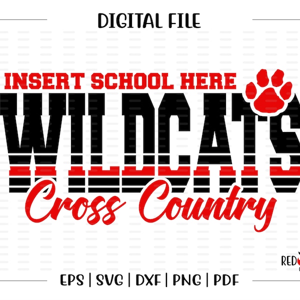 Cross Country svg, Wildcat, Wildcats, Cross Country, XC, CC, svg, dxf, eps, png, pdf, sublimation, cut file, htv, vector, digital, clipart