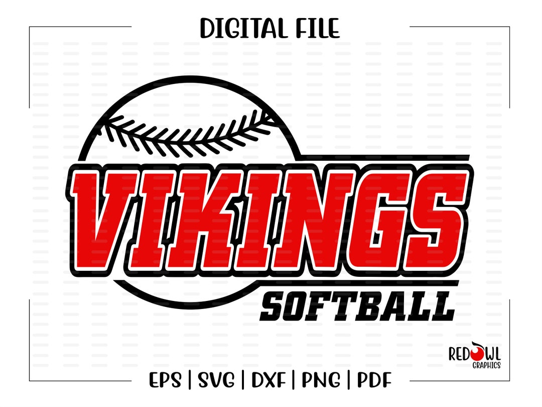 Viking Softball Svg, Softball Svg, Viking, Vikings, Softball, Design
