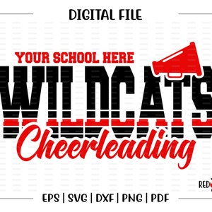 Cheerleading svg, Wildcat Cheerleading, Wildcat, Wildcats, Cheer, Cheerleader, Cheerleading, svg, dxf, eps, png, pdf, Sublimation, cut Datei
