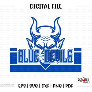 Blue Devil svg, Devils svg, Blue Devil, Blue Devils, Devil, svg, dxf, eps, png, pdf, sublimation, cut file, htv, vector, digital