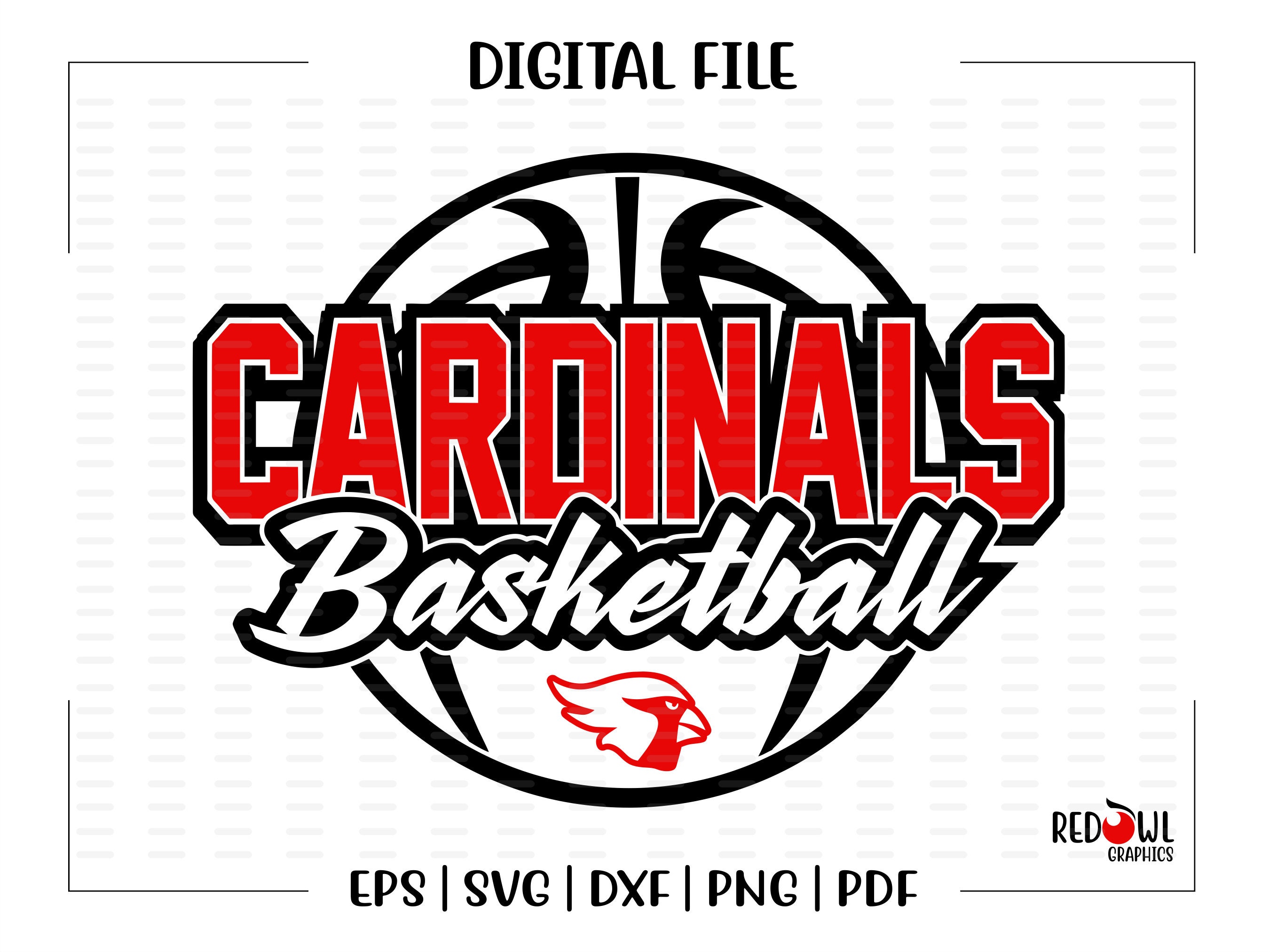 Basketball Svg Cardinal Svg Basketball Cardinal Basketball Etsy