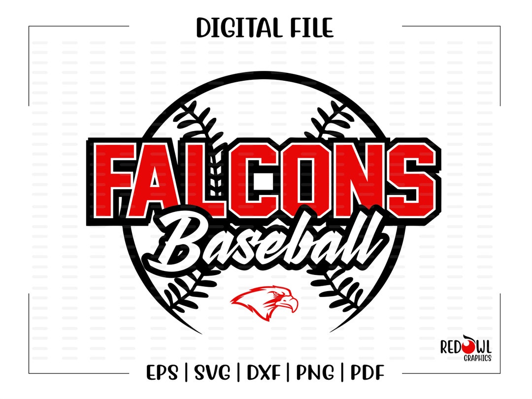 Baseball Svg, Falcon Baseball Svg, Falcon, Falcons, Baseball, Svg, Dxf ...