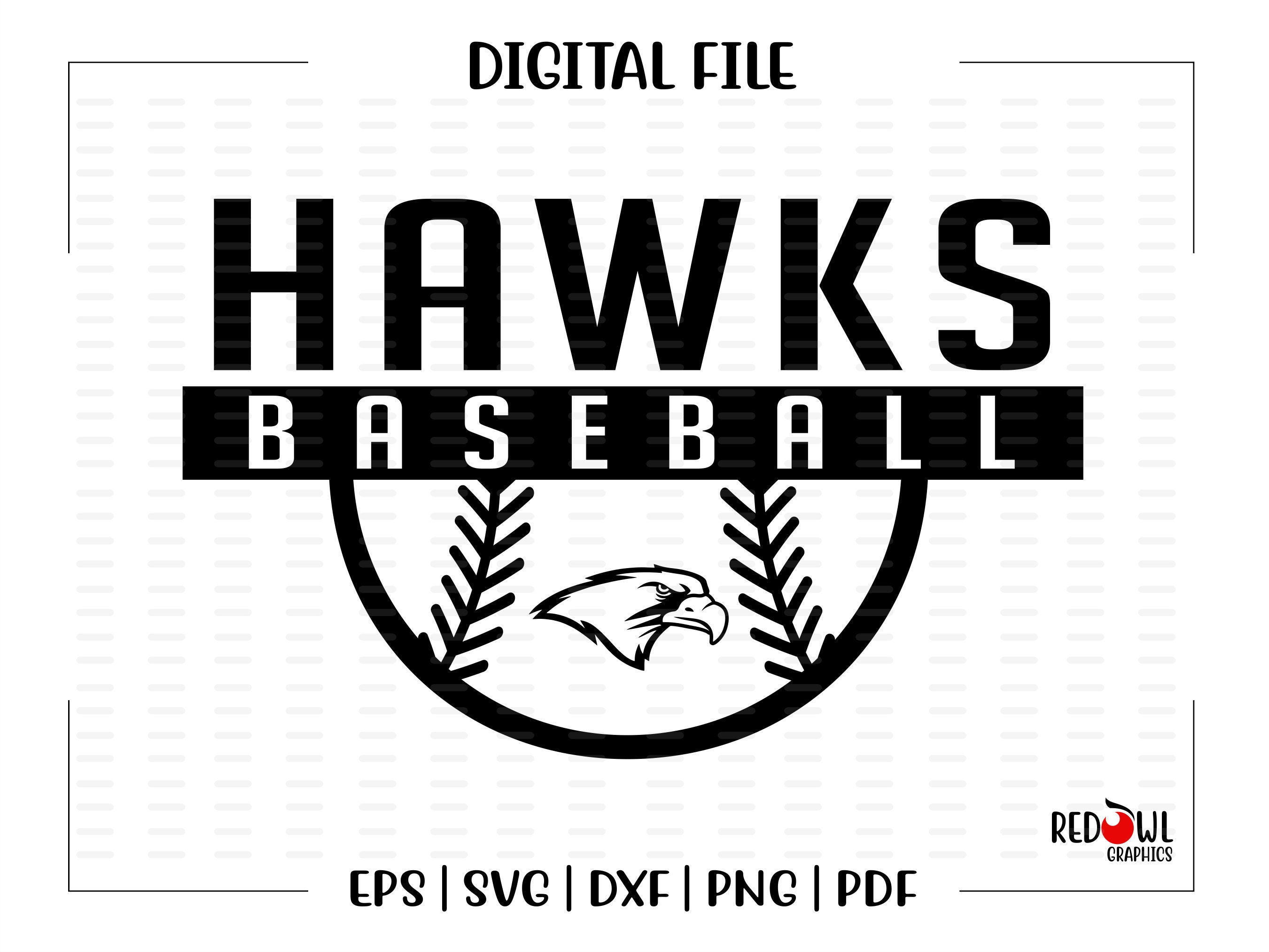 Baseball Svg Hawk Baseball Svghawk Hawks Baseball Svg Etsy