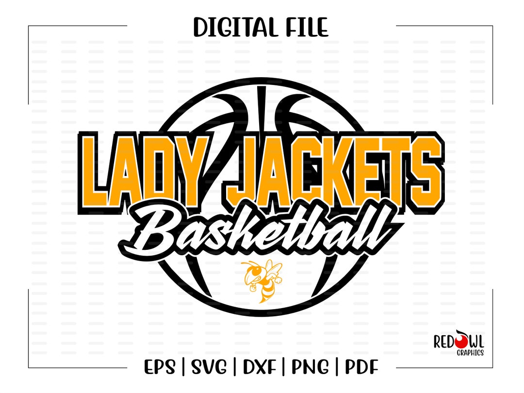Basketball Svg, Lady Jackets Basketball, Yellowjacket,lady, Jacket