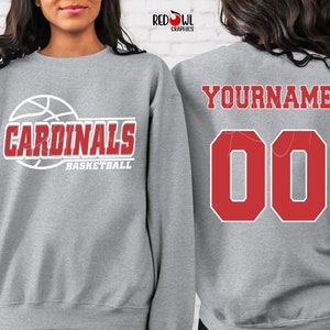 Cardinals Basketball shirt, Cardinal Shirt, Cardinals, Basketball shirt, T-Shirt, Sweatshirt, Hoodie Crewneck, Mom, Dad,Coach