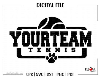 Custom, Personalized, Tennis svg, Tennis, School, Team, Mascot, svg, dxf, eps, png, pdf, sublimation