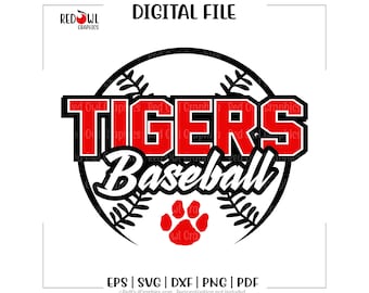 Baseball svg, Tiger Baseball svg, Tiger, Tigers, Baseball, svg, dxf, eps, png, pdf, sublimation, cut file, htv, vector, digital