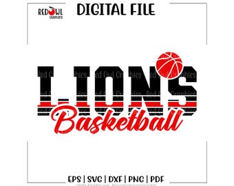 Basketball svg, Lion Basketball, Lion, Lions Basketball, svg, dxf, eps, png, pdf, sublimation, cut file, htv, vector, digital