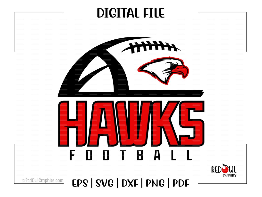 Football Svg Hawk Football Hawk Hawks Football Hawks Svg Etsy