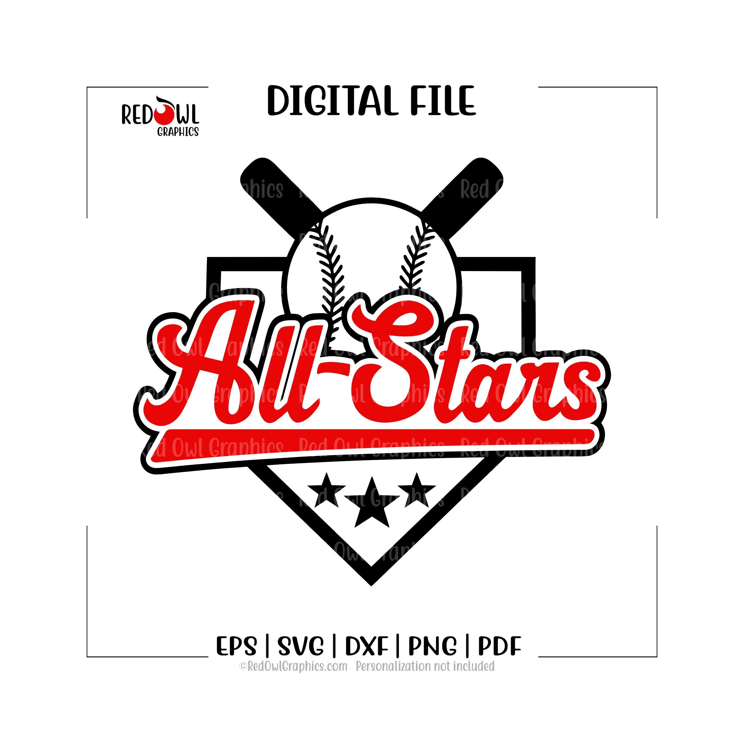 All Star Svg, All-star Svg, Baseball Svg, Baseball, All Stars, All ...