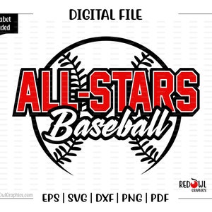 All Star svg, All-Star svg, Baseball svg, Baseball, All Stars, All-Stars, svg, dxf, eps, png, pdf, sublimation, cut file, htv, vector
