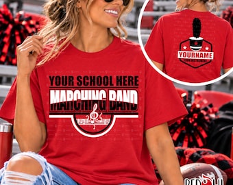Marching Band shirt, Personalized Band Shirt, Any Team, Marching Band, Band, T-Shirt, Sweatshirt, Hoodie, Hooded, Crewneck, Mom, Dad, Coach