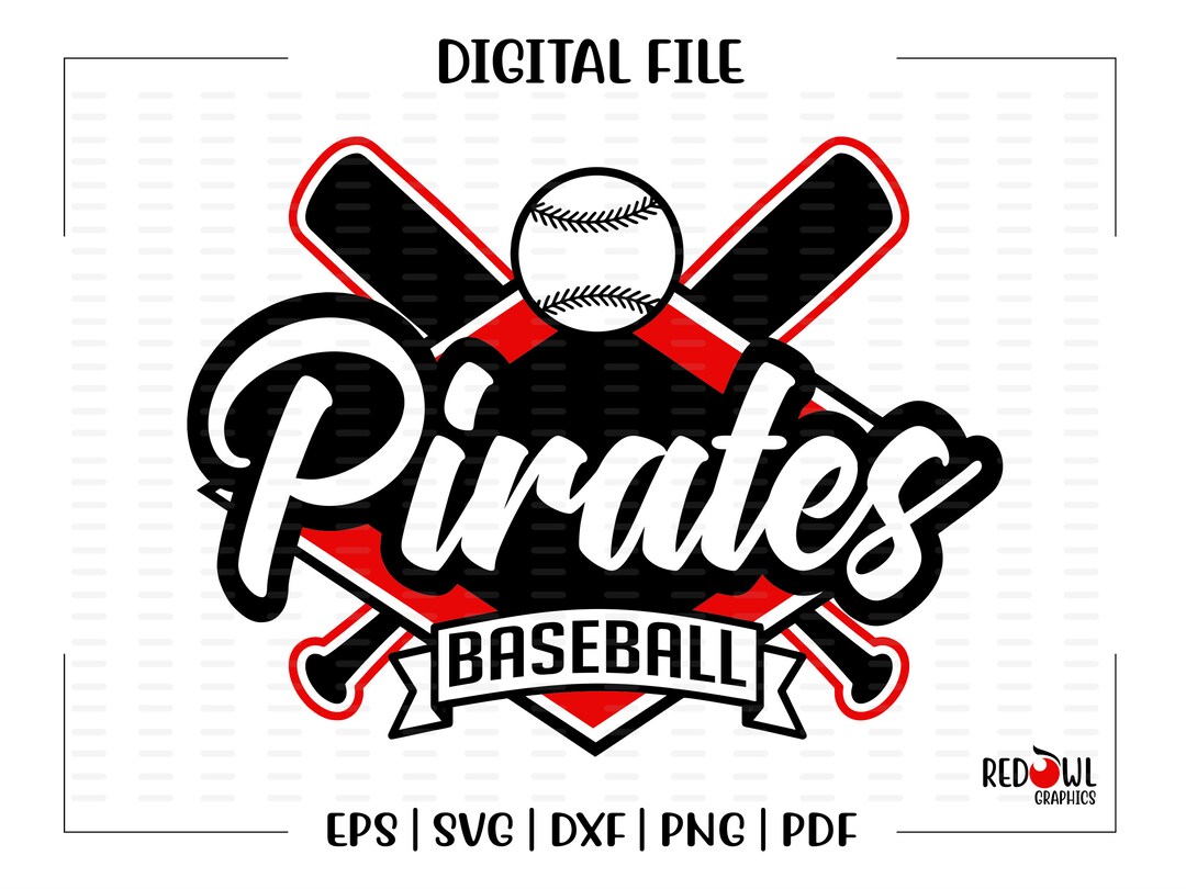Baseball Svg, Pirate Svg, Baseball, Pirate Baseball, Pirate, Pirates, Svg, Dxf, Eps, Png, Pdf