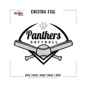 Softball svg, Lady Panther Softball svg, Lady, Panther, Panthers, Softball, svg, dxf, eps, png, pdf, sublimation, cut file, htv, clipart