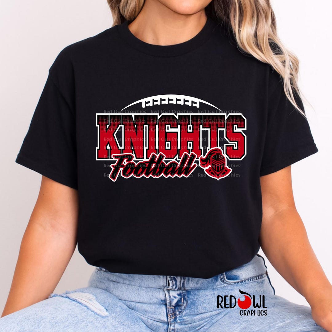 Knights Football Shirt, Knight, Team Mascot, School Spirit, T-shirt ...
