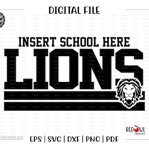 Lion svg, Lions svg, Lion, Lions, svg, dxf, eps, png, pdf, sublimation, cut file, htv, clipart, design, school spirit, mascot, team