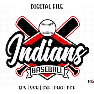 Baseball svg, Indian Baseball svg, Indian, Indians, Baseball, svg, dxf, eps, png, pdf, sublimation, cut file, htv, vector, digital