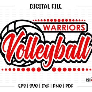 Volleybal svg, Warrior Volleyball svg, Warrior, Warriors, Volleybal, svg, dxf, eps, png, pdf, sublimatie, bestand knippen, htv, vector, digitaal