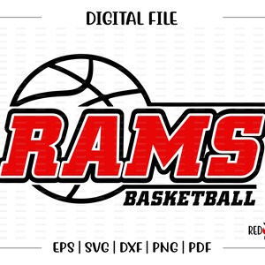 Basketball svg, Ram Basketball svg, Ram, Rams, Basketball, svg, dxf, eps, png, pdf, sublimation, cut file, htv, vector, digital, clipart