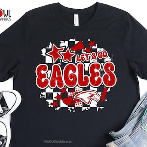 Personalized Eagle Shirt , Eagles Shirt, Customized, T-Shirt, Shirt, Tee, School Spirit, Mascot, Baseball, Softball, Football, Track