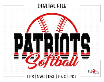 Patriot Softball svg, Softball svg, Patriot, Patriots, Softball, design,svg, dxf, eps, png, pdf, sublimation, cut file, htv, vector, digital
