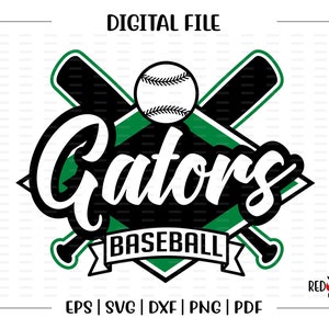 Gator Baseball svg, Baseball svg, Gator, Gators, Baseball, svg, dxf, eps, png, pdf, sublimation, cut file, htv, vector, digital, clipart