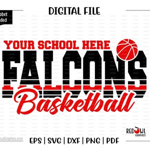 Basketball svg, Falcon Basketball, Falcon, Falcons, Basketball, svg, dxf, eps, png, pdf, sublimation, cut file, htv, vector, digital