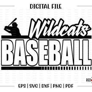 Baseball svg, Wildcat Baseball svg, Wildcat, Wildcats, Baseball, svg, dxf, eps, png, pdf, sublimation, cut file, htv, vector, digital
