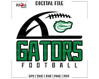 SVG de futebol americano dos Gators, SVG de futebol americano, Gator, Gators, Futebol americano, SVG, DXF, EPS, PNG, PDF, sublimação, clipart, design, HTV, imagem