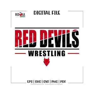 Lucha libre SVG, Diablo rojo SVG, Diablo rojo, Diablo, Lucha libre del diablo rojo, Lucha libre, Luchador, SVG, DXF, EPS, PNG, PDF, Sublimación, Archivo de corte, HTV