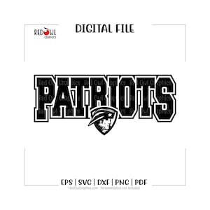 Patriots svg, Patriot Team Mascot, Coach, School, Teacher, Mom, Dad, clipart, svg, dxf, eps, png, pdf, sublimation, cut file, htv, digital