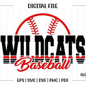 Baseball svg, Wildcat Baseball svg, Wildcat, Wildcats, Baseball, svg, dxf, eps, png, pdf, sublimation, cut file, htv, vector, digital