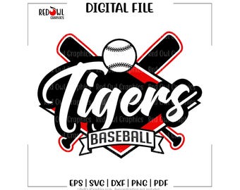Baseball svg, Tiger Baseball svg, Tiger, Tigers, Baseball, svg, dxf, eps, png, pdf, sublimation, cut file, htv, vector, digital