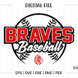 Baseball svg, Braves Baseball svg, Braves, Brave, Baseball, svg, dxf, eps, png, pdf, sublimation, cut file, htv, vector, digital, clipart