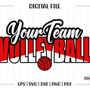 Custom, Personalized, Volleyball svg, Volleyball, Team, Mascot, svg, dxf, eps, png, pdf, sublimation