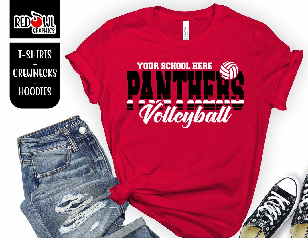 Volleyball Shirt Panther Shirt Panther Volleyball T-shirt - Etsy