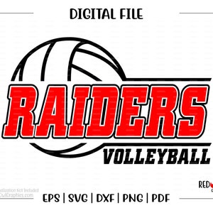 Volleyball svg, Raiders Volleyball svg, Raiders, Raider, Volleyball, svg, dxf, eps, png, pdf, sublimation, cut file, htv, vector, digital