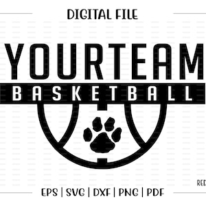 Custom, Personalized, Basketball svg, Basketball, School, Team, Mascot, svg, dxf, eps, png, pdf, sublimation