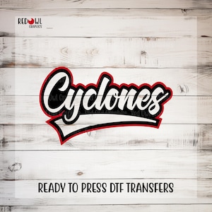 Ready To Press, Cyclones, Cyclone DTF, Custom DTF Transfer, Heat Transfer,DTF, Cyclones Transfer, Direct To Film